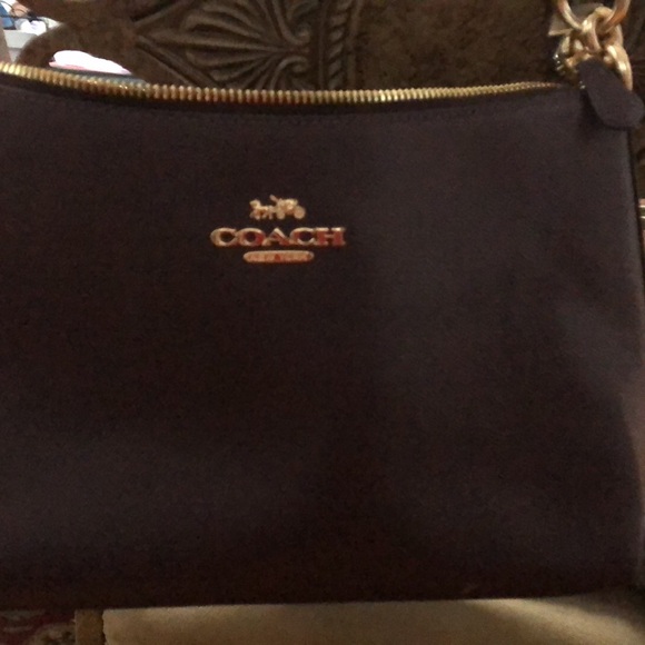 Coach Black Leather Handbag Classic Structured Design - Picture 10 of 10